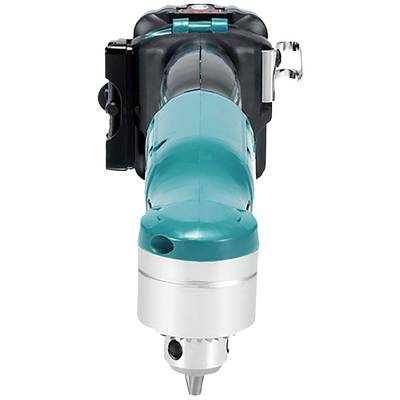 Akkuschrauber mit blauem Griff und silbernem Bohrfutter, frontal abgebildet.