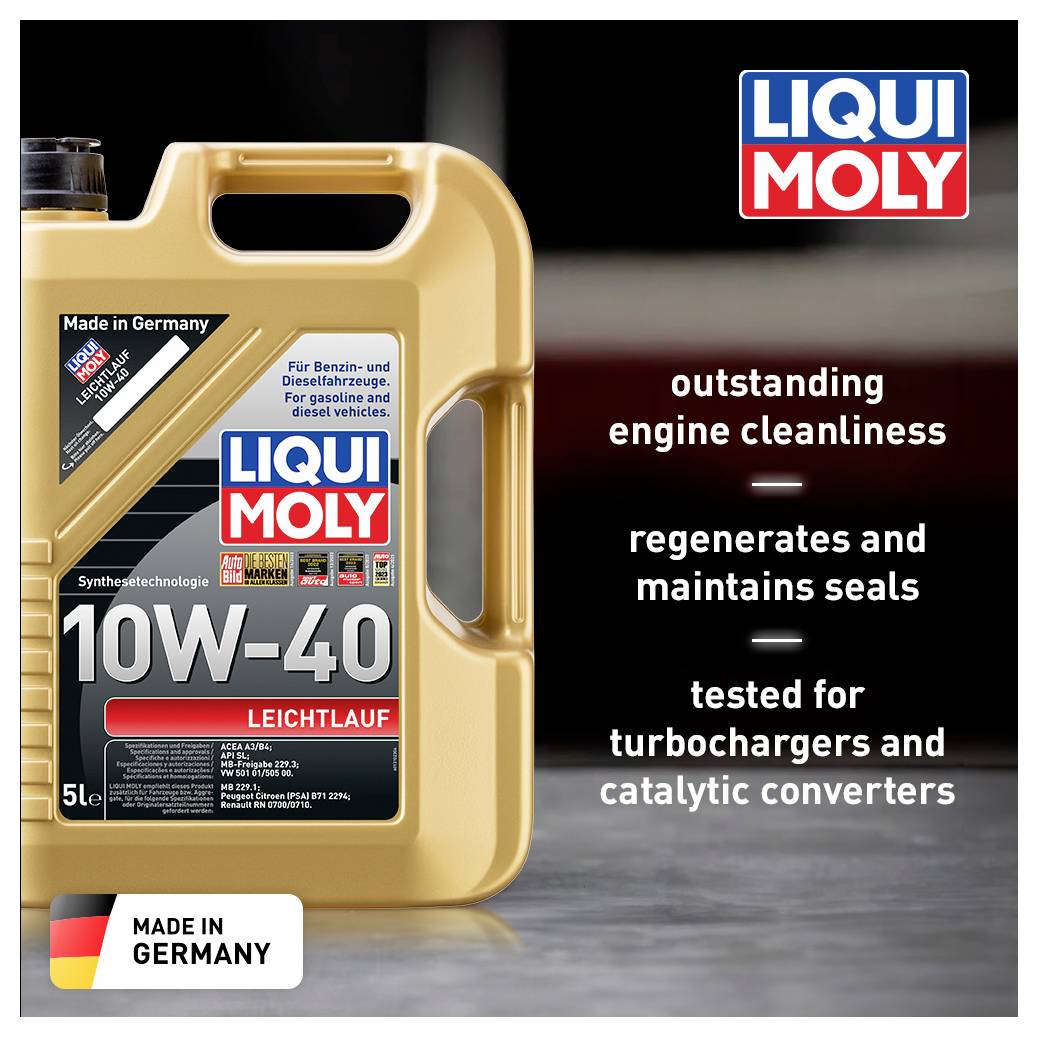 Liqui Moly LEICHTLAUF 10W-40 1310 Motoröl 5 l-2