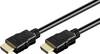 Goobay HDMI Anschlusskabel HDMI-A Stecker, HDMI-A Stecker 2.00 m Schwarz 38517 vergoldete Steckkontakte HDMI-Kabel