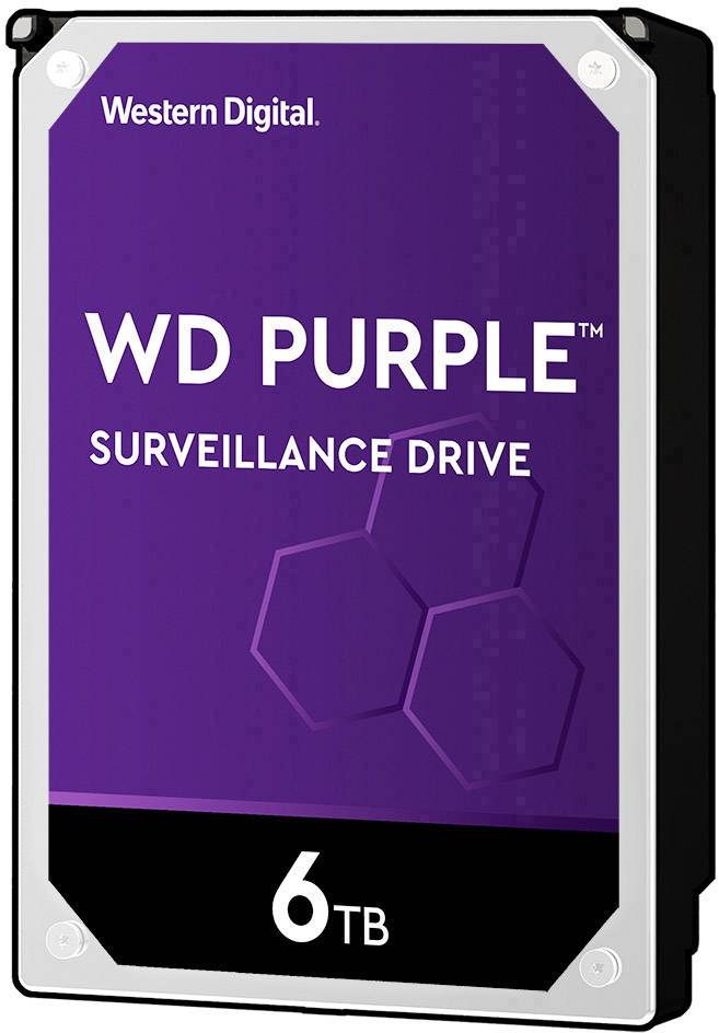 Western Digital Purple™ 6 TB Interne Festplatte 8.9 cm (3.5 Zoll) SATA III WD60PURZ Bulk-1