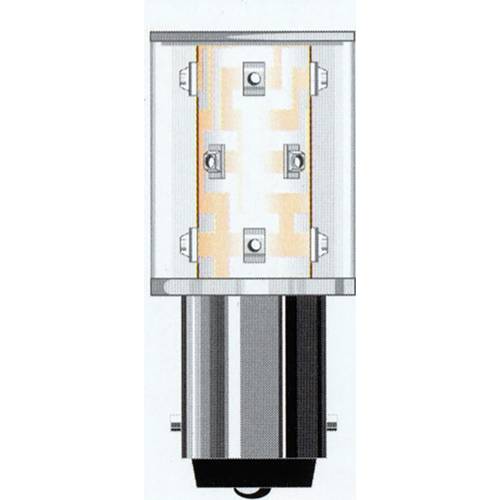 Oshino OD-R01SM12B15-24 LED-Signalleuchte Rot BA15d 24 V/AC, 24 V/DC 6000 mlm