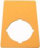 Eaton M22-XZK 216470 Bezeichnungsschild für NOT-AUS (B x H) 33 mm x 50 mm unbeschriftet Gelb 1 St. Piece