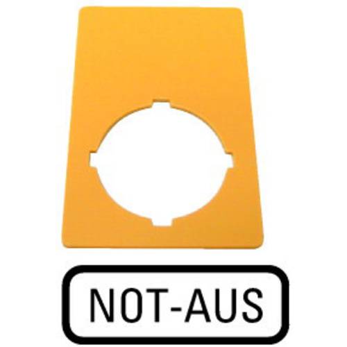 Eaton M22-XZK-D99 216471 Bezeichnungsschild (B x H) 33 mm x 50 mm NOT-AUS Gelb 1 St.