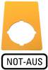 Eaton M22-XZK-D99 216471 Bezeichnungsschild für NOT-AUS (B x H) 33 mm x 50 mm NOT-AUS Gelb 1 St. Piece