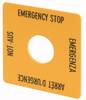 Eaton M22-XYK1 216484 Bezeichnungsschild (B x H) 50 mm x 50 mm NOT-AUS (de, en, fr, it) Gelb 1 St. Piece