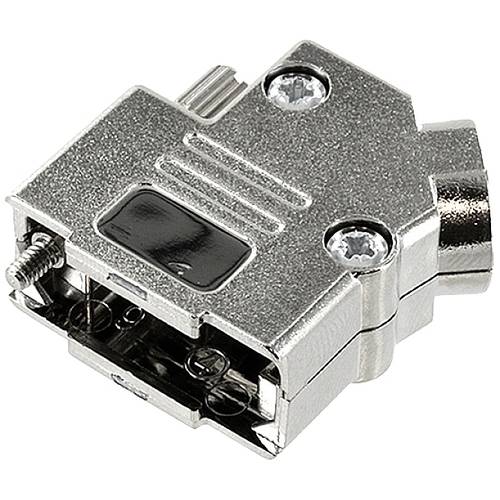 Thumbnail - encitech D45PK-M-09-K 6560-0146-11 D-SUB Gehäuse Polzahl: 9 Kunststoff, metallisiert 45 ° Silber 1 St.