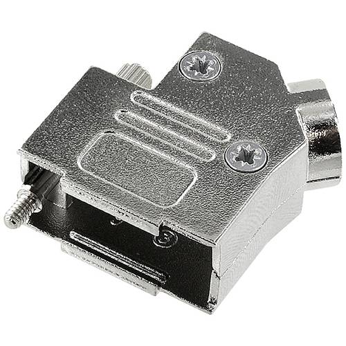 encitech D45ZK-09-K 6560-0106-11 D-SUB Gehäuse Polzahl: 9 Vollmetall 45 ° Silber 1 St.