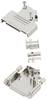 encitech D45ZK25HI-K 6560-0706-13 D-SUB Gehäuse Polzahl: 25 Vollmetall 45 ° Silber 1 St.