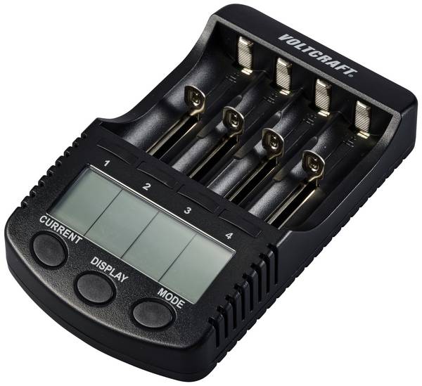 VOLTCRAFT CC-2 Rundzellen-Ladegerät NiMH, NiCd, LiIon Mignon (AA), Micro (AAA), Baby (C), Sub-C, 26650, 26500, 18650, 17670, 18490, 17500, 17355, 16340, 14500, 10440