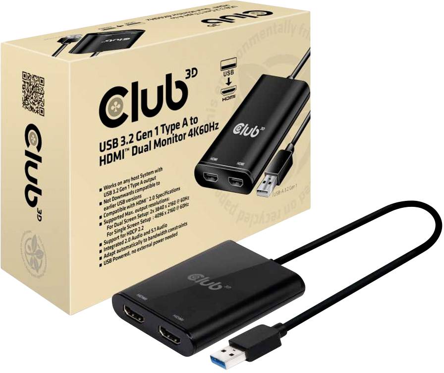 Club 3D SenseVision - Externer Videoadapter - USB 3.1 Gen 1-1