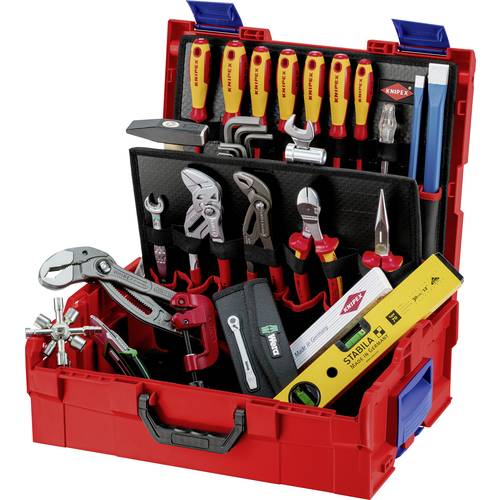 Knipex L-BOXX 00 21 19 LB S Sanitär Werkzeugkoffer bestückt 52teilig (L x B x H) 357 x 442 x 151 mm
