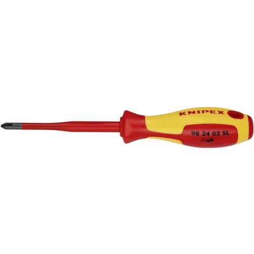 Knipex Phillips® 98 24 02 SL VDE Kreuzschlitz-Schraubendreher PH 2 Klingenlänge: 100 mm