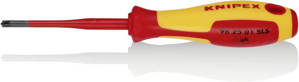 Knipex VDE Plus/minus-Schraubendreher Größe (Schraubendreher) PZ 1 Klingenlänge: 80 mm