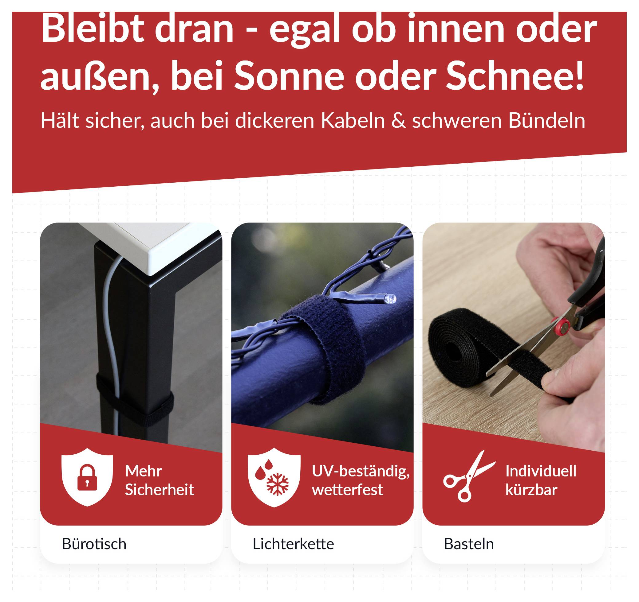 Label the Cable Klettband LTC ROLL STRAP PRO 1210 25 m Schwarz-4