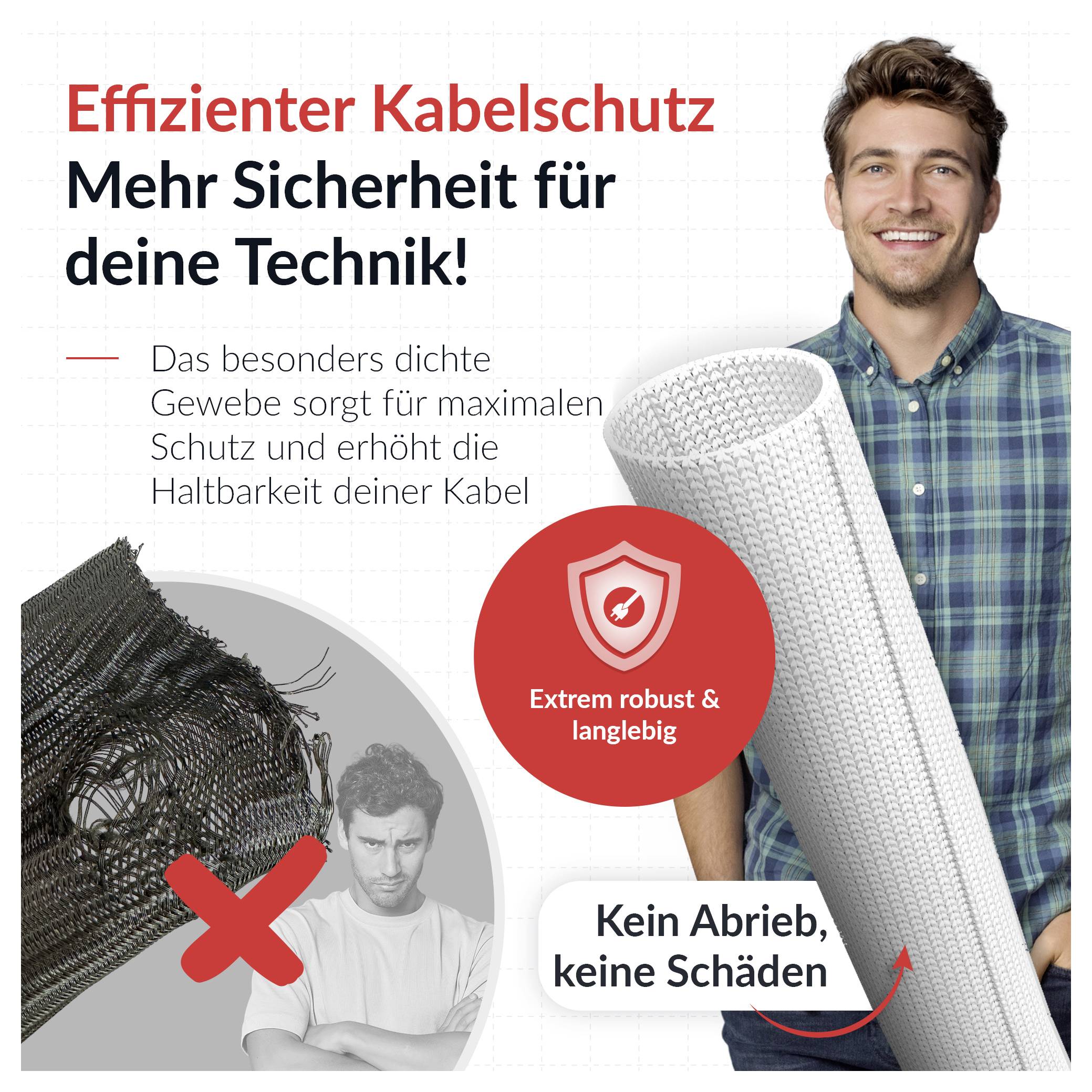 Label the Cable Kabelschlauch LTC CABLE TUBE PRO 5120 25 m Weiß-4