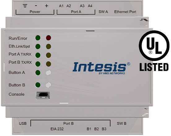 Intesis INKNXMBM1000000 Modbus/KNX Gateway 100 Datenpunkte (Register) RS-485, RJ-45, Ethernet 24 V/DC 1 St.-2