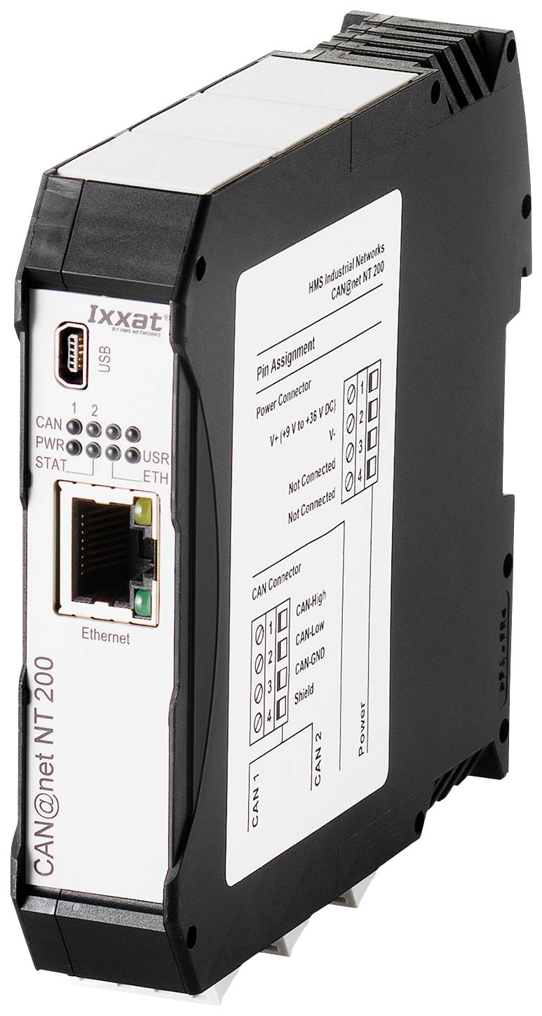 IXXAT Gateway Ethernet, RJ-45 9 V/DC, 12 V/DC, 24 V/DC, 36 V/DC