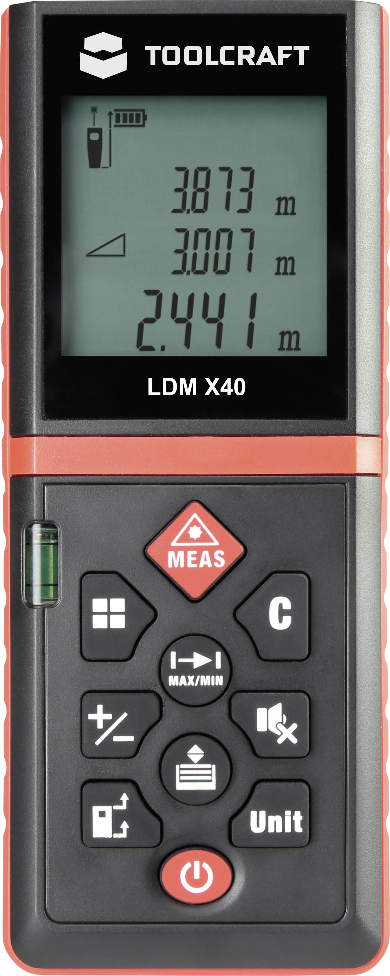 Messbereich max.50m NEU & OVP! TOOLCRAFT LDM 50 J Laser-Entfernungsmesser 