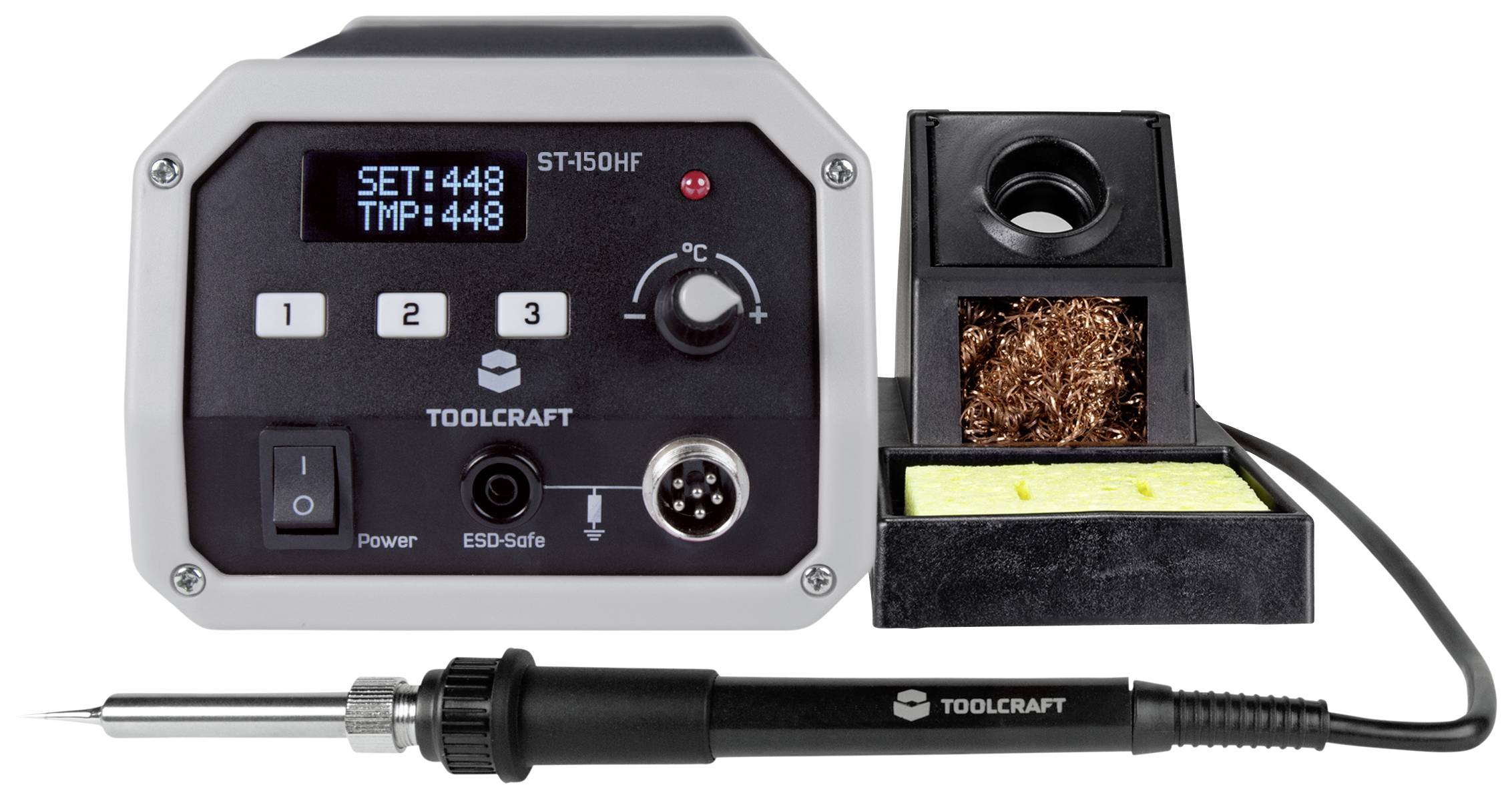 TOOLCRAFT Hochfrequenz-Lötstation digital 150 W ST-150 HF 50 bis 480 °C inkl. Lötspitze