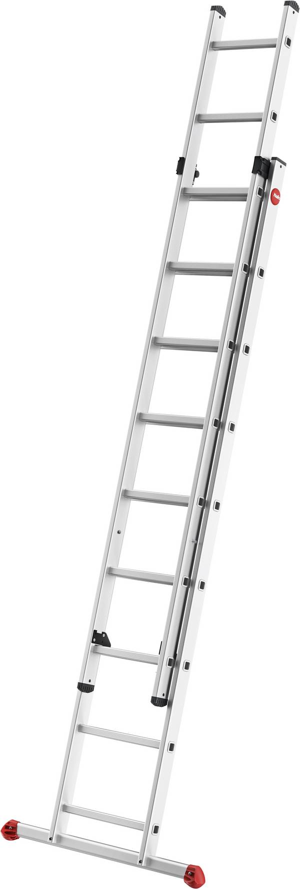 Hailo ProfiStep® duo 7209-007 Aluminium Schiebeleiter  Arbeitshöhe (max.): 5.15 m Silber  9.4 kg