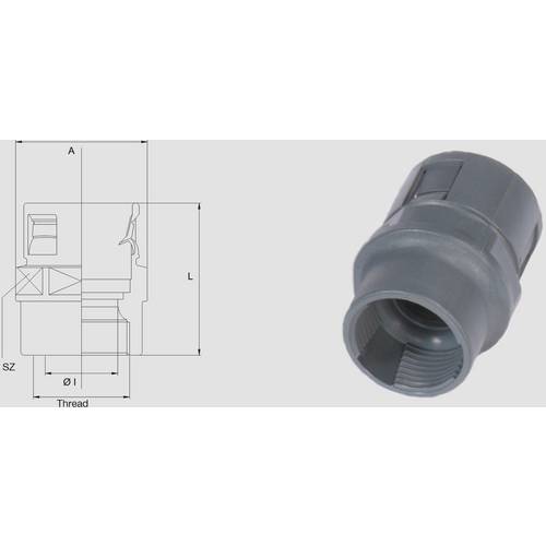 Helukabel 920226 HSSV M Schlauchverschraubung Schwarz M20 Gerade 1 St.