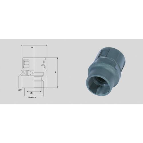 Helukabel 94235 HSSV PG Schlauchverschraubung Schwarz PG29 Gerade 1 St.