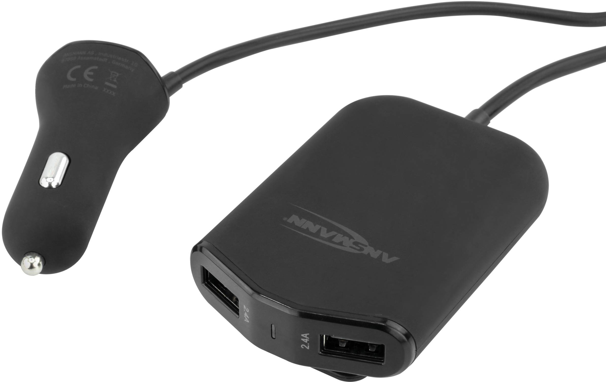 ANSMANN In-Car 1000-0017 USB-Ladegerät KFZ, LKW Ausgangsstrom (max.) 9600 mA 4 x USB