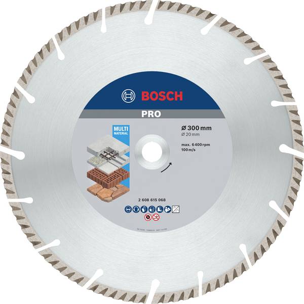 Bosch Accessories 2608615068 Standard for Universal Speed Diamanttrennscheibe Durchmesser 300 mm Bohrungs-Ø 20 mm  1 St.