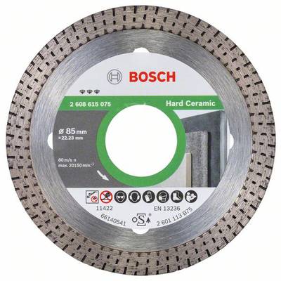 Bosch Accessories 2608615075 Best for Ceramics Diamanttrennscheibe Durchmesser 85 mm Bohrungs-Ø 22.23 mm  1 St.