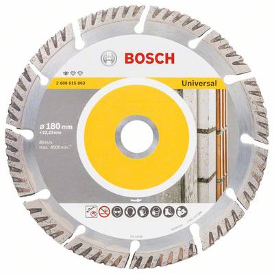 Bosch Accessories 2608615063 Standard for Universal Speed Diamanttrennscheibe Durchmesser 180 mm Bohrungs-Ø 22.23 mm  1 