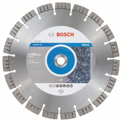 Bosch Accessories 2608603747 Best for Stone Diamanttrennscheibe Durchmesser 300 mm Bohrungs-Ø 20 mm  1 St.