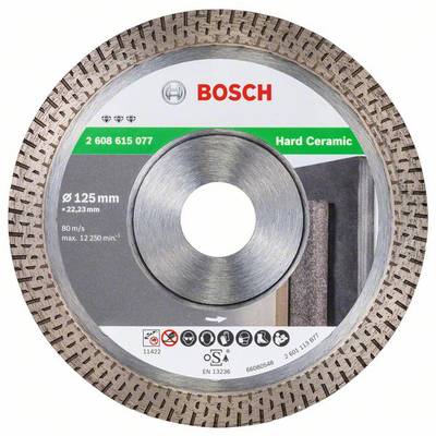 Bosch Accessories 2608615077 Best for Hardceramic Diamanttrennscheibe Durchmesser 125 mm Bohrungs-Ø 22.23 mm  1 St.