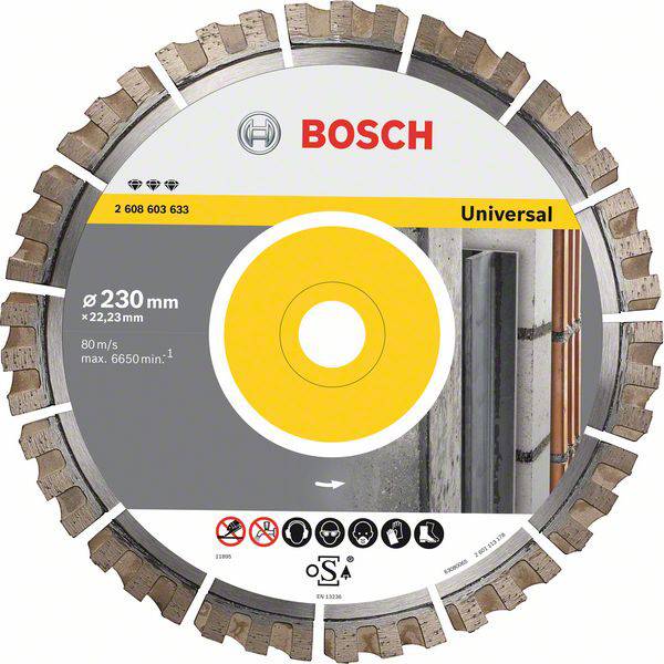 Bosch Accessories 2608603635 Best for Universal Diamanttrennscheibe Durchmesser 300 mm Bohrungs-Ø 25.40 mm  1 St.