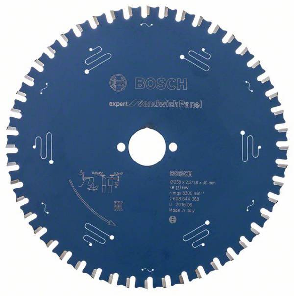 Bosch Accessories Expert for Sandwich Panel 2608644368 Kreissägeblatt 230 x 30 x 1.6 mm Zähneanzahl: 48 1 St.