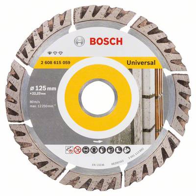 Bosch Accessories 2608615059 Standard for Universal Speed Diamanttrennscheibe Durchmesser 125 mm Bohrungs-Ø 22.23 mm  1 