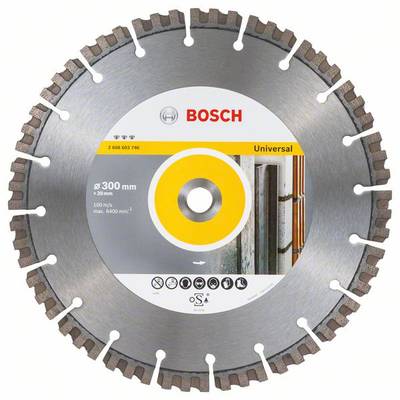Bosch Accessories 2608603746 Best for Universal Diamanttrennscheibe Durchmesser 300 mm Bohrungs-Ø 20 mm  1 St.