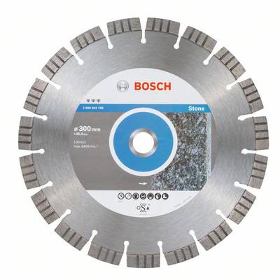 Bosch Accessories 2608603790 Best for Stone Diamanttrennscheibe Durchmesser 300 mm Bohrungs-Ø 25.40 mm  1 St.