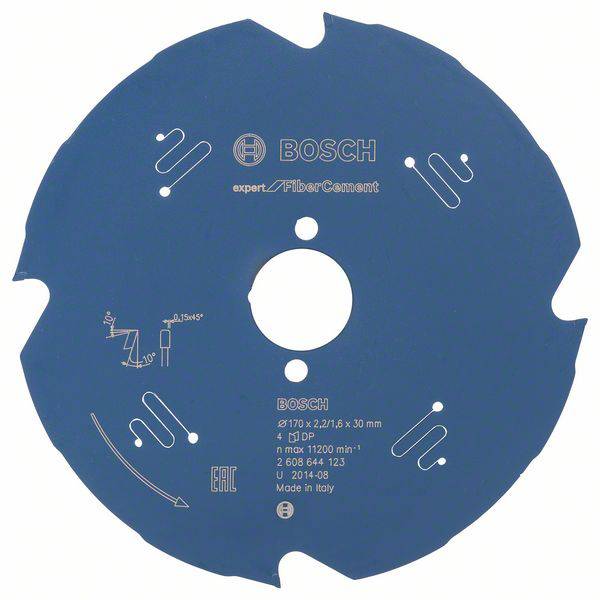Bosch Accessories Expert for Fiber Cement 2608644123 Kreissägeblatt 170 x 30 x 1.6 mm Zähneanzahl: 4 1 St.