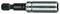 Metallischer Bit-Halter von Bosch, zylindrische Form, schwarz-silberner Körper, geeignet für Bohrmaschinen.