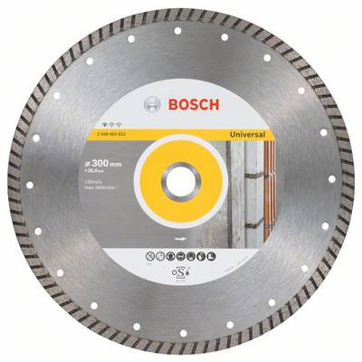 Bosch Accessories 2608603822 Standard for Universal Turbo Diamanttrennscheibe Durchmesser 300 mm Bohrungs-Ø 25.40 mm  1 