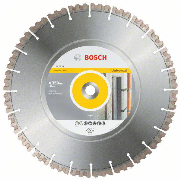 Bosch Accessories 2608603766 Best for Universal Diamanttrennscheibe Durchmesser 350 mm Bohrungs-Ø 20 mm 1 St.-0