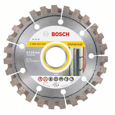 Bosch Accessories 2608603629 Best for Universal Diamanttrennscheibe Durchmesser 115 mm Bohrungs-Ø 22.23 mm  1 St.