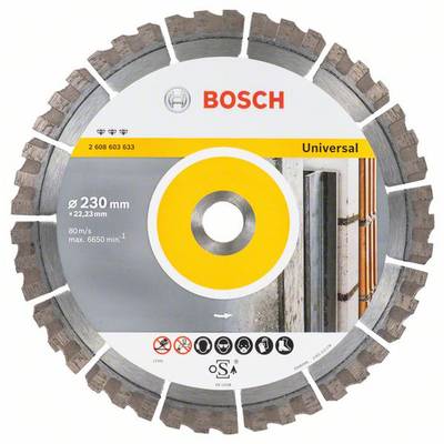 Bosch Accessories 2608603633 Best for Universal Diamanttrennscheibe Durchmesser 230 mm Bohrungs-Ø 22.23 mm  1 St.