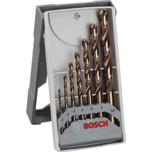Bosch Accessories 2608589296 Metall-Spiralbohrer-Set 7teilig 2 mm, 3 mm, 4 mm, 5 mm, 6 mm, 8 mm, 10 mm 1 Set