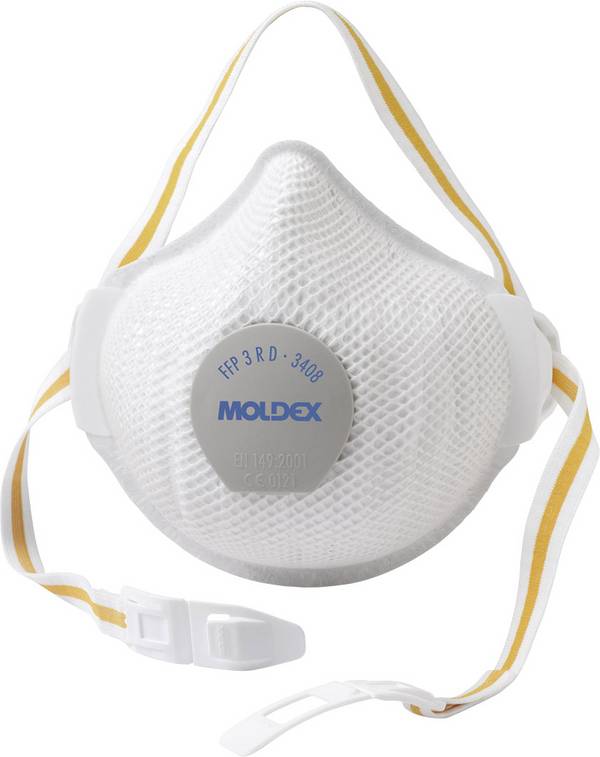 Moldex 3408 340801 Feinstaubmaske mit Ventil FFP3 D 1 St. EN 149:2001 DIN 149:2001