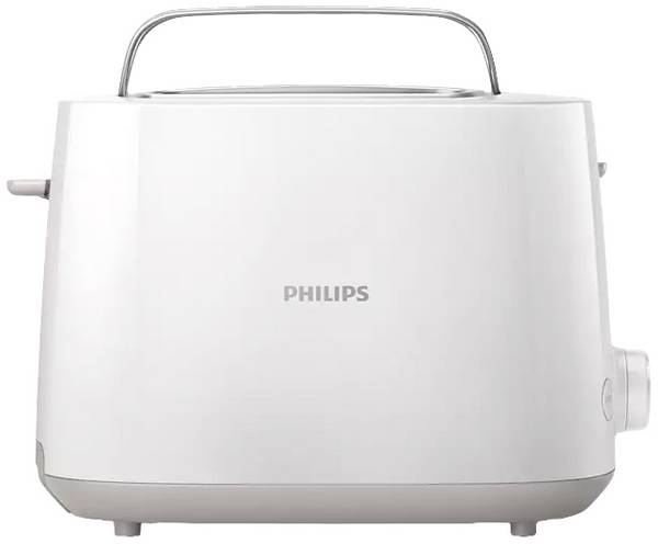Philips Home HD2581/00 Toaster mit Brötchenaufsatz Weiß