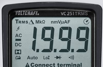 VOLTCRAFT LCR-300 LCR Messbrücke digital CAT I Anzeige (Counts