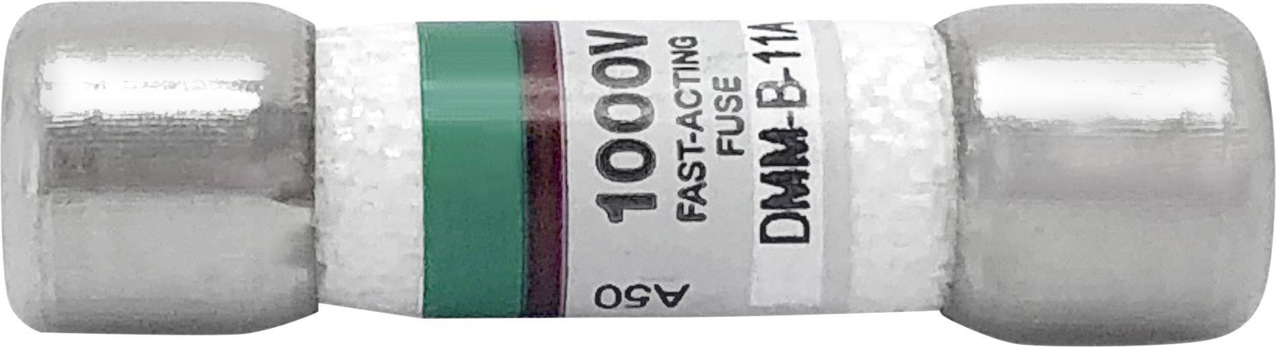 Sicherung mit der Aufschrift '1000V Fast-Acting Fuse DMM-B-11A'.