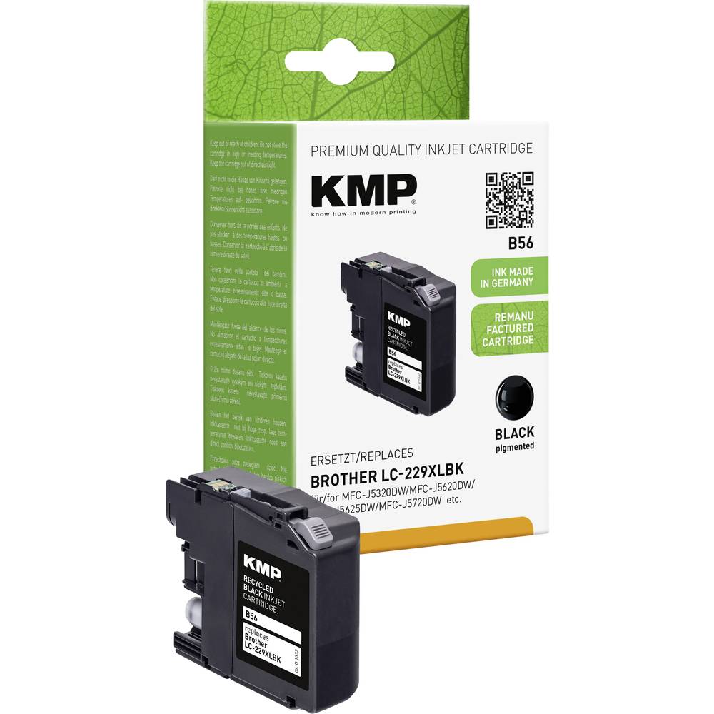 KMP B56 50ml 2400pagina's Zwart inktcartridge