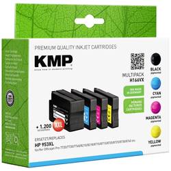 Image of KMP Tinte ersetzt HP 953XL Kompatibel Kombi-Pack Schwarz, Cyan, Magenta, Gelb H166VX 1747,4005